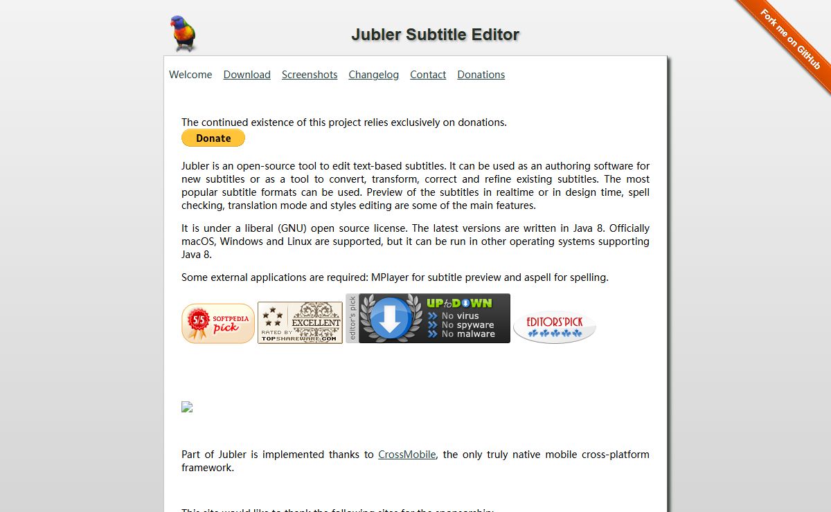 Jubler Subtitle Εditor
