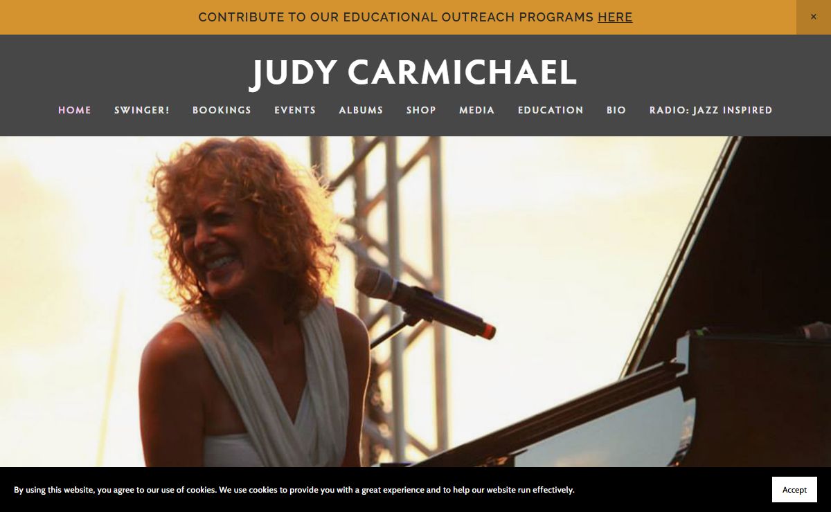 Judy Carmichael Stride Pianist, Jazz Piano, Vocalist