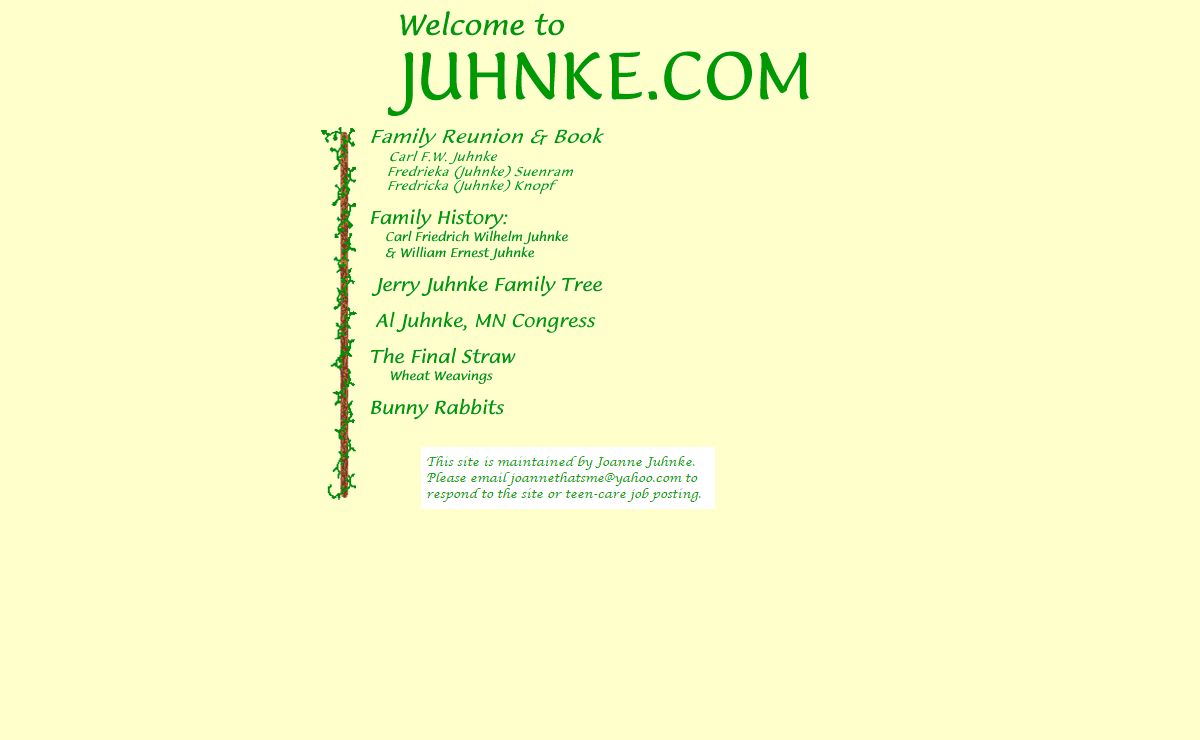 Juhnke.com -- Juhnke Family Home Page