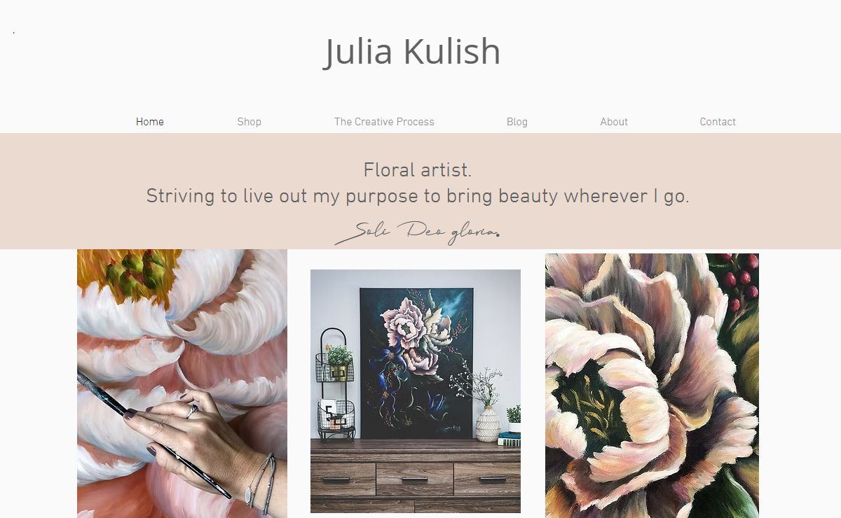 Floral art | Iowa artist | Artwork by Julia Kulish