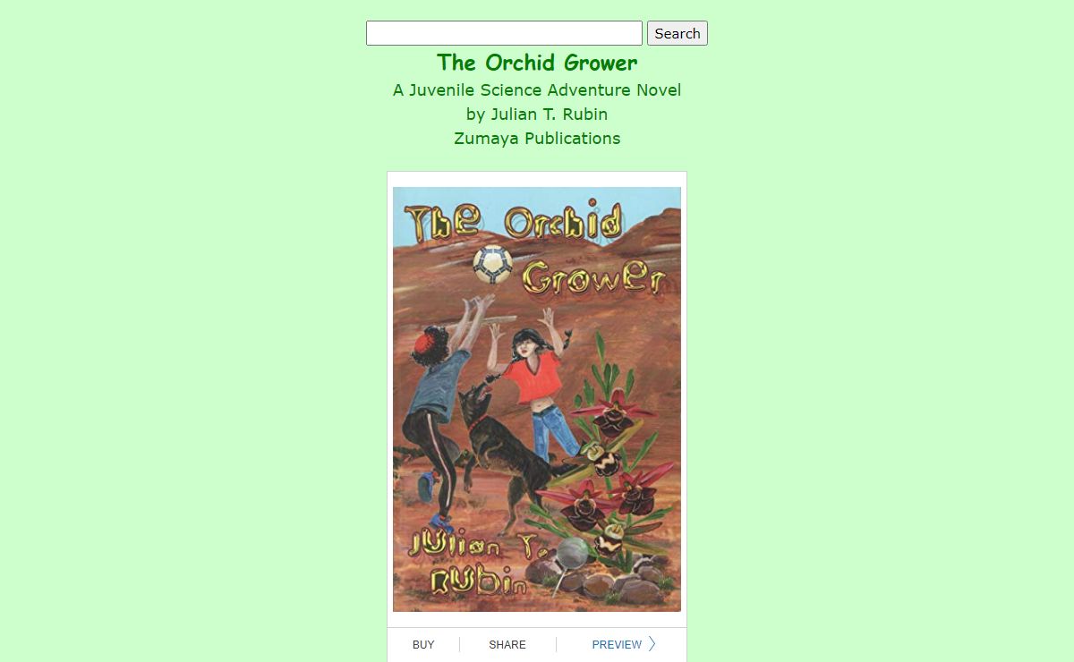 The Orchid Grower: A Juvenile Science Adventure Novel