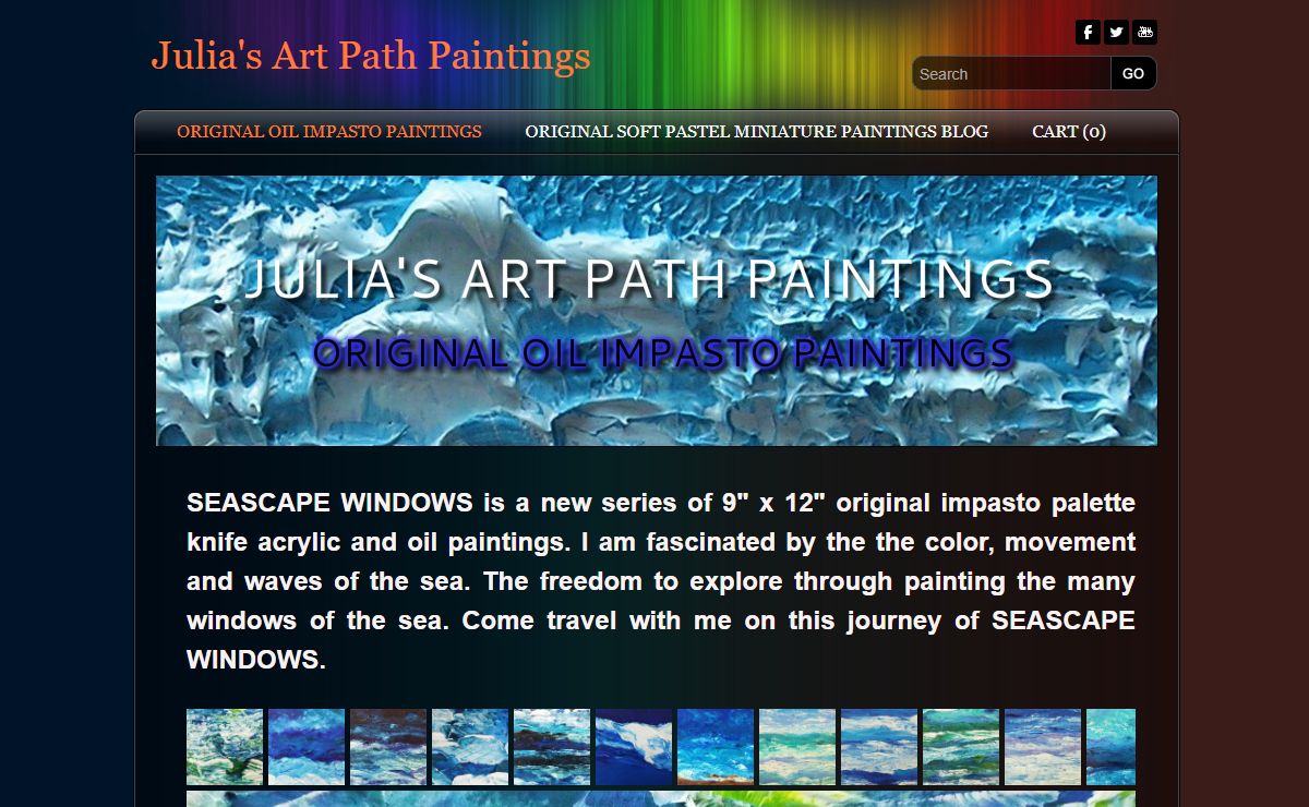 ORIGINAL OIL IMPASTO PAINTINGS