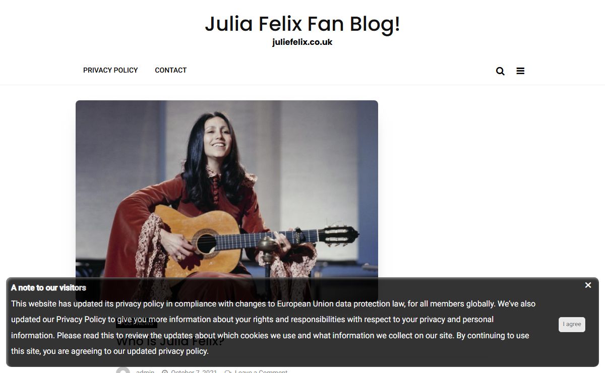 Julia Felix Fan Blog! - juliefelix.co.uk