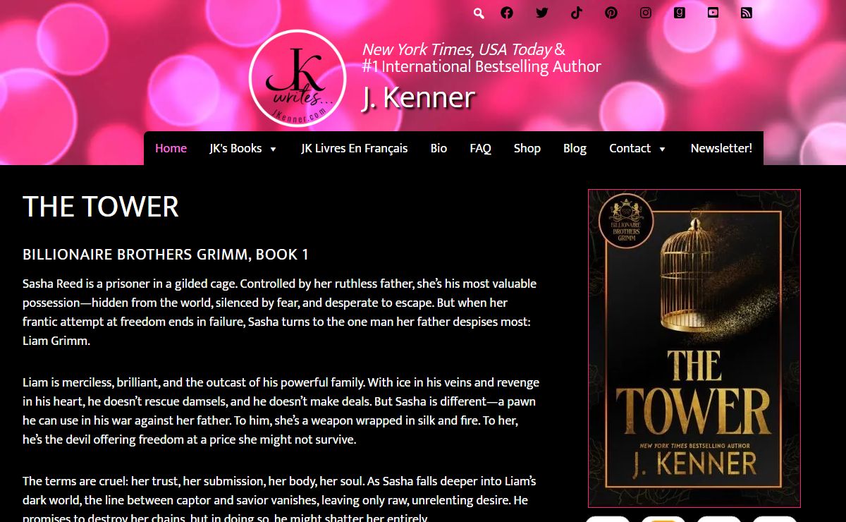 J. Kenner, New York Times Bestselling Author of Contemporary Romance