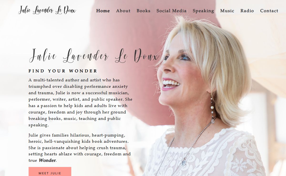 Julie Lavender Le Doux | Author, Artist, Musician