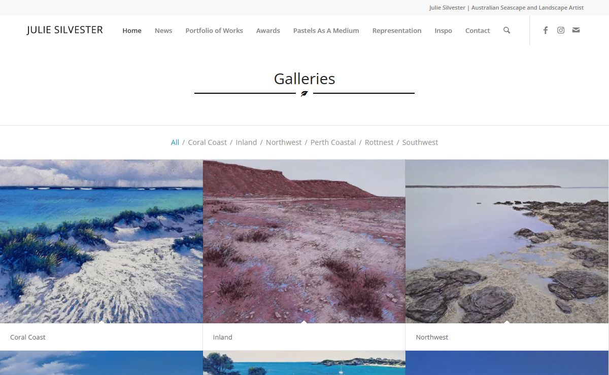 Julie Silvester Australian Seascape Artist – Coastal Landscapes, Majestic Australia