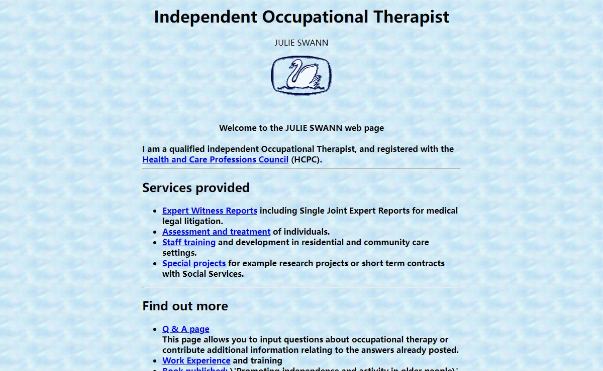 Occupational Therapist - Private Practice - Expert Witness