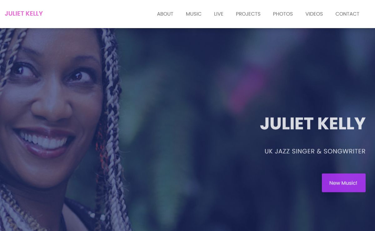Juliet Kelly - UK Jazz Singer and Songwriter