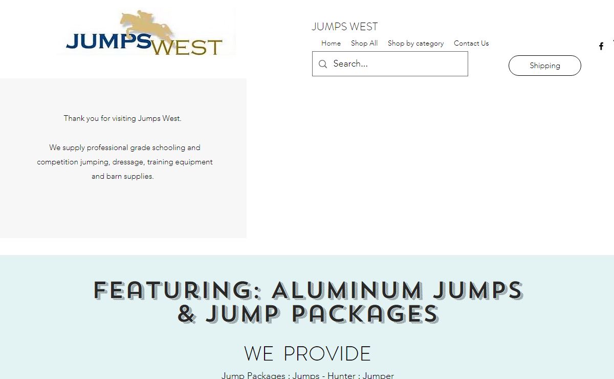 Jumps West - Horse Jumps, Dressage, Arena, Fencing and Barn