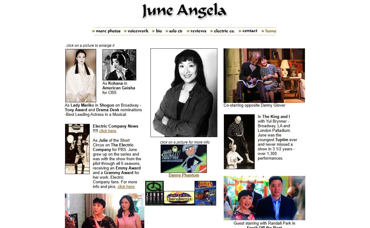 June Angela - the official homepage