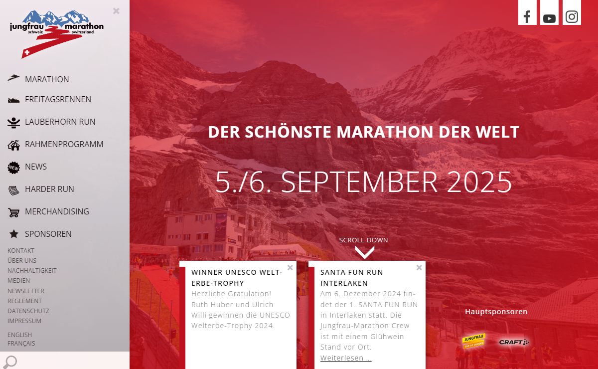Die schönste Marathonstrecke der Welt - Jungfrau-Marathon Interlaken