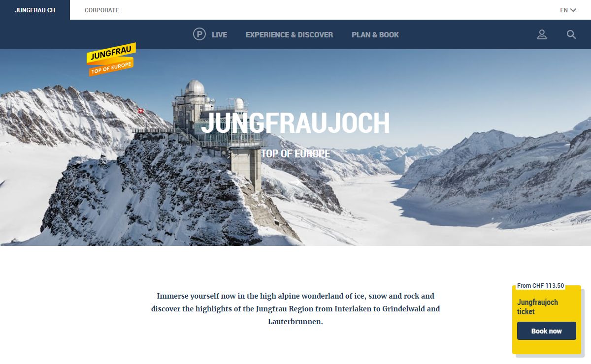 Top of Europe | jungfrau.ch