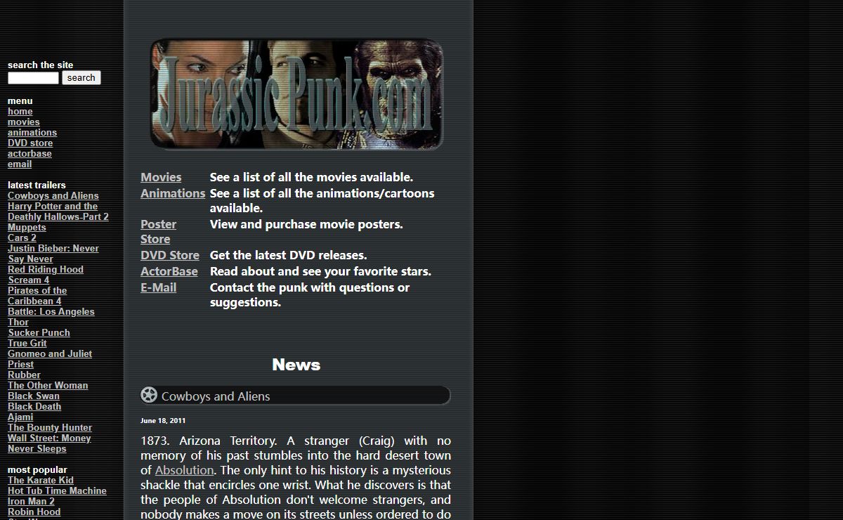 Jurassic Punk - Movie trailers, teaser trailers, video clips.