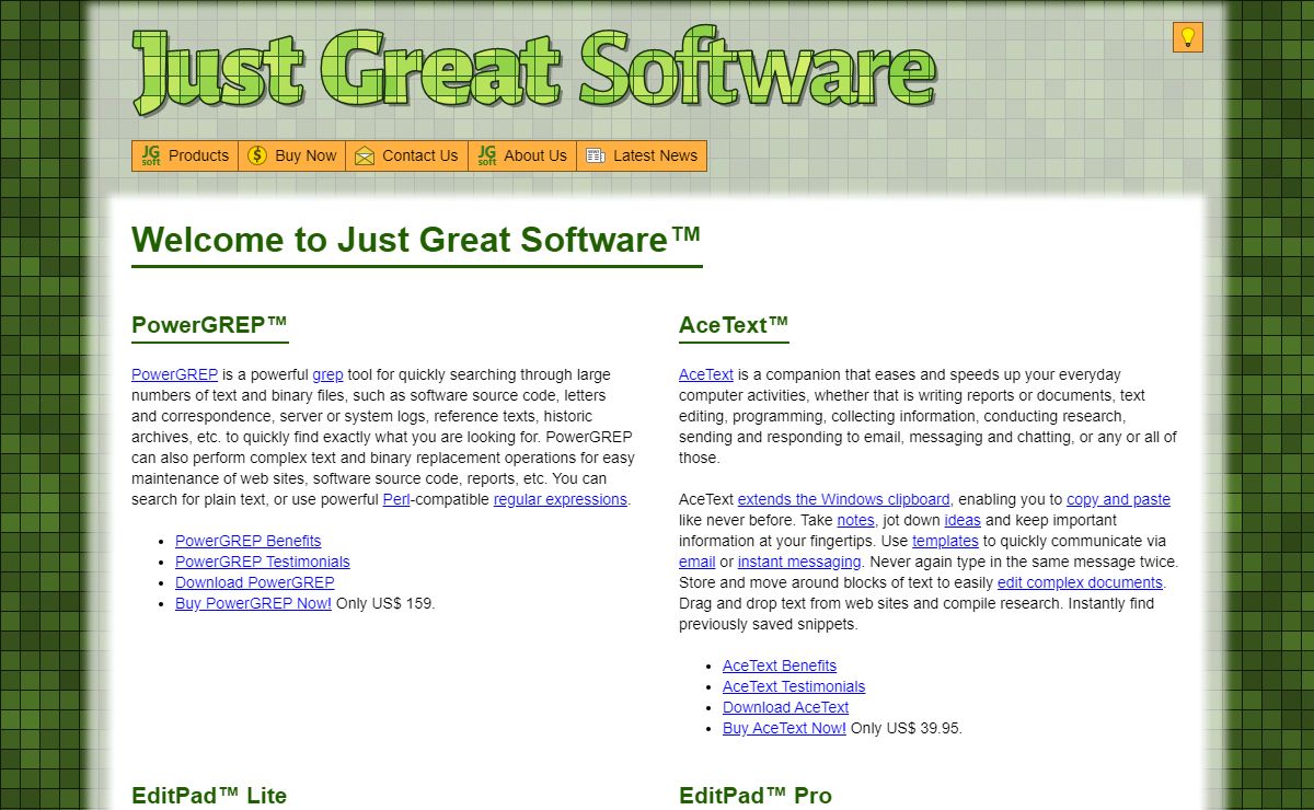 Welcome to Just Great Software