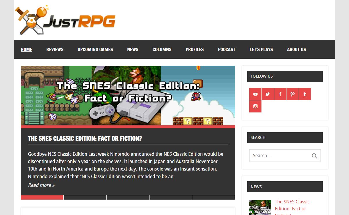 JustRPG - RPG Reviews and News for Console and PC Games
