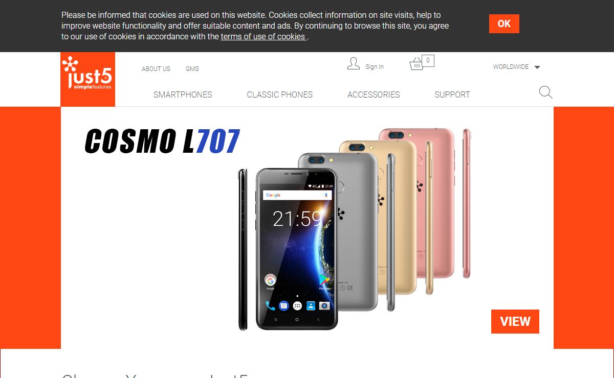 Budget smartphones & cell phones for seniors | Just5