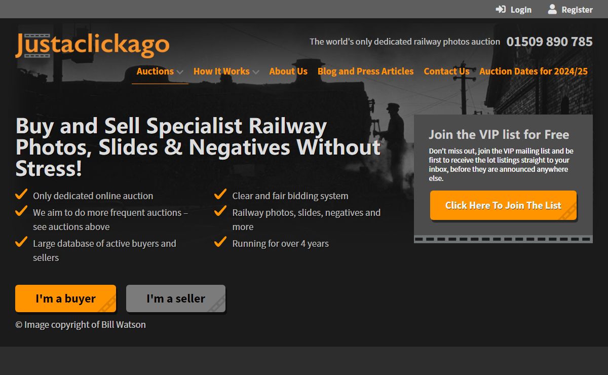 The world's only dedicated railway photos auction - justaclickago
