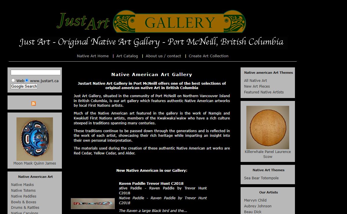 American Native Art Gallery - Justart