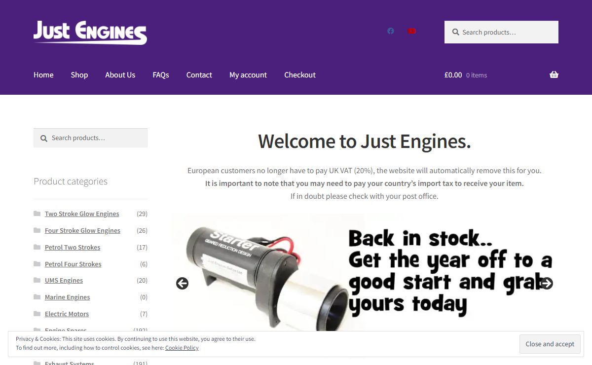 Just Engines – Just Engines Online Store