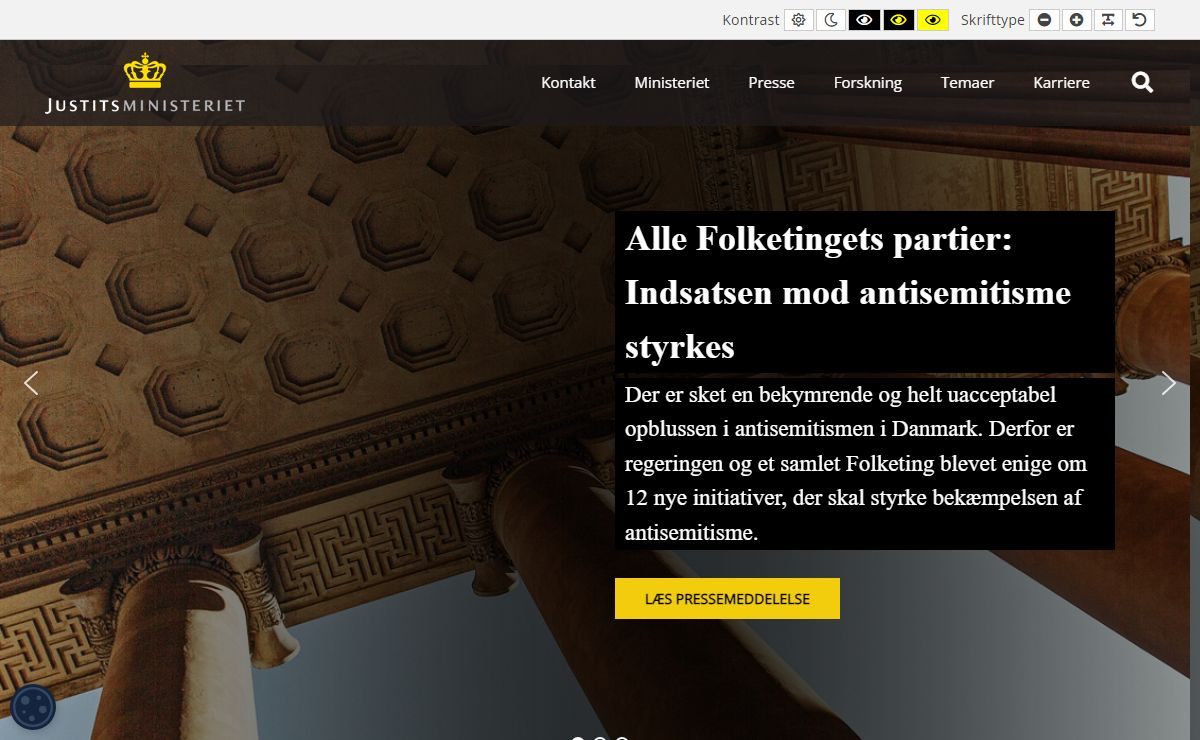 Forside | Justitsministeriet