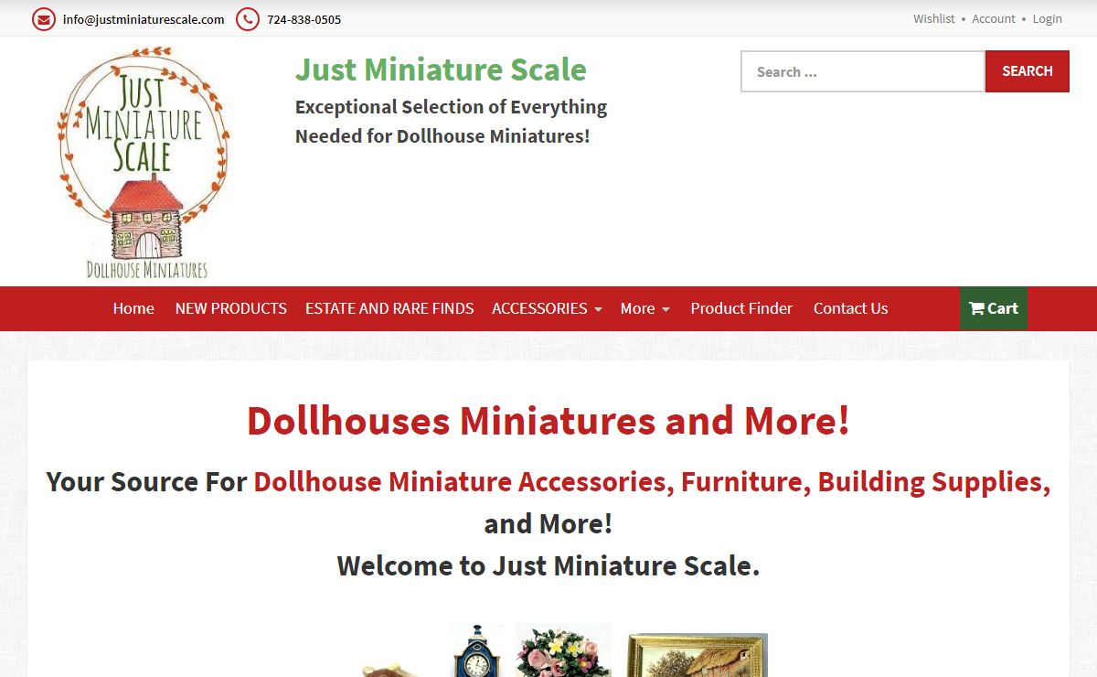 Largest Online Dollhouse Miniature Shop for Everything you Need!