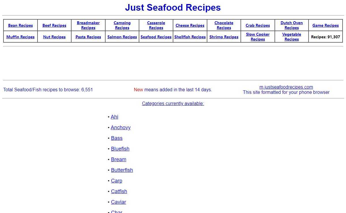 Just Seafood Recipes - 6,551 recipes for you to browse.