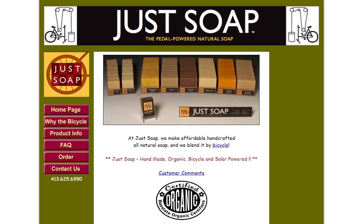 Just Soap - The Pedal-Powered Natural Soap