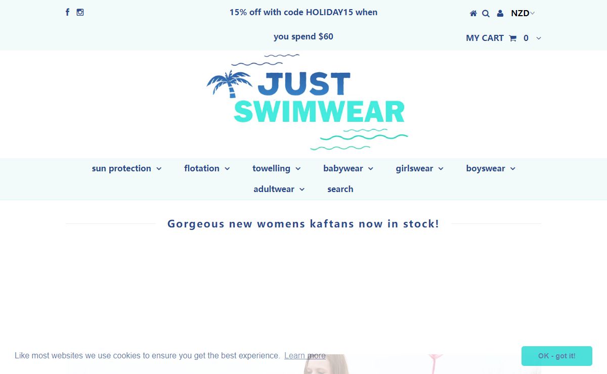 Just Swimwear on-line shop