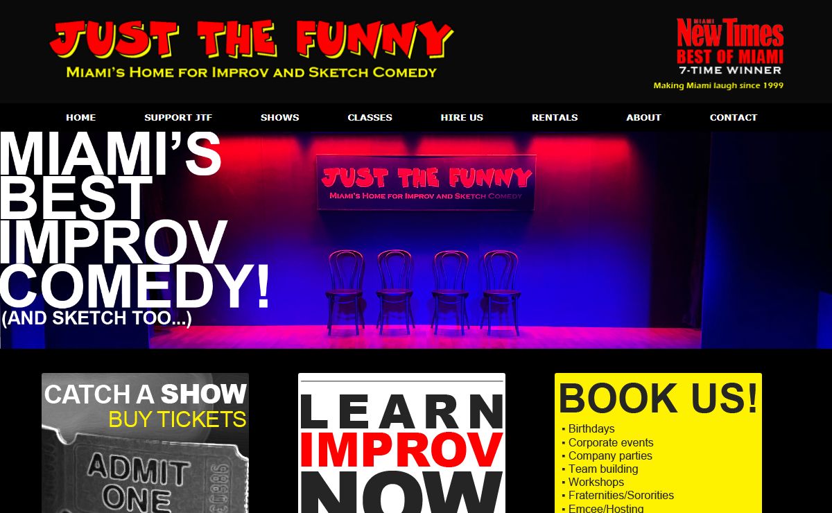 Just The Funny - Miami's Home for Improv and Sketch Comedy