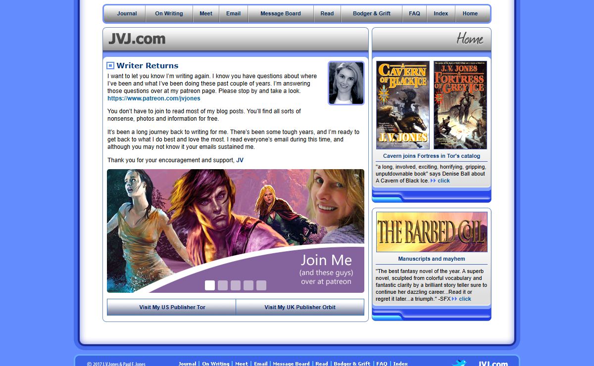 Welcome To The J.V. Jones Website