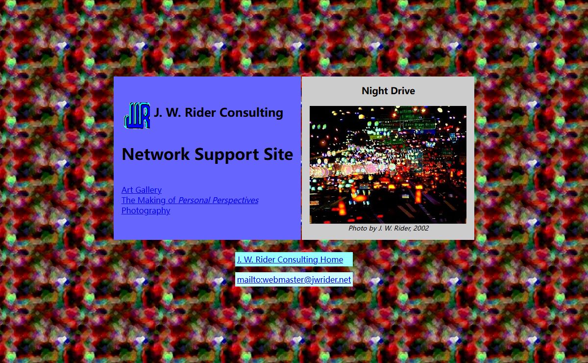 J. W. Rider Consulting Network Support