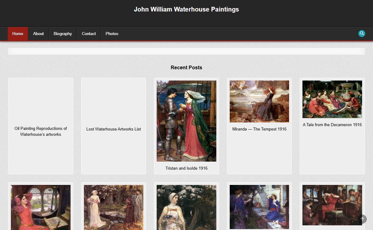 John William Waterhouse Paintings - All Artworks