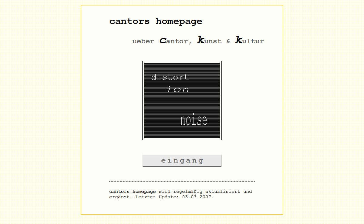 cantors homepage -- über Cantor - Frankfurt - Kunst - Kultur - Design - Pharmazie & mehr