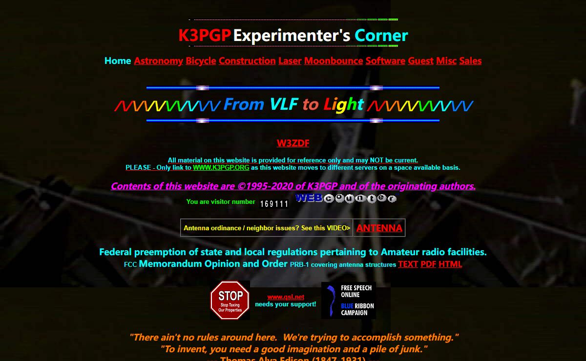 K3PGP - Experimenters Corner - Home