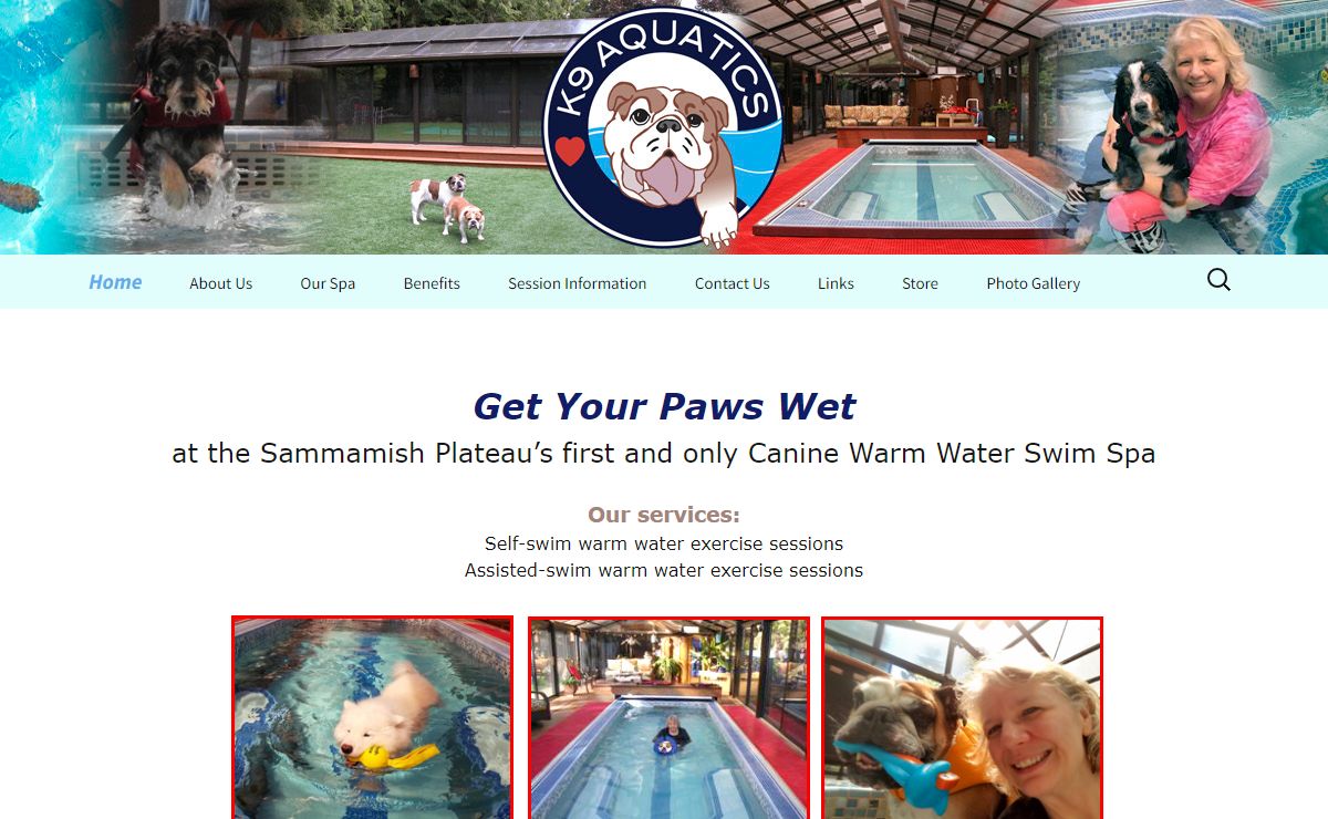 K9 Aquatics | Canine Warm Water Swim Spa
