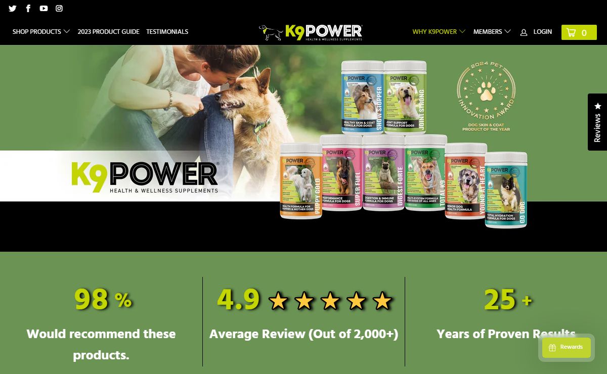 K9 Power - Shop Premium Dog Supplements & Vitamins