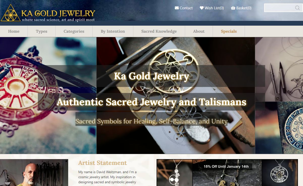 Ka Gold Jewelry - Authentic Sacred Geometry Jewelry and Talismans