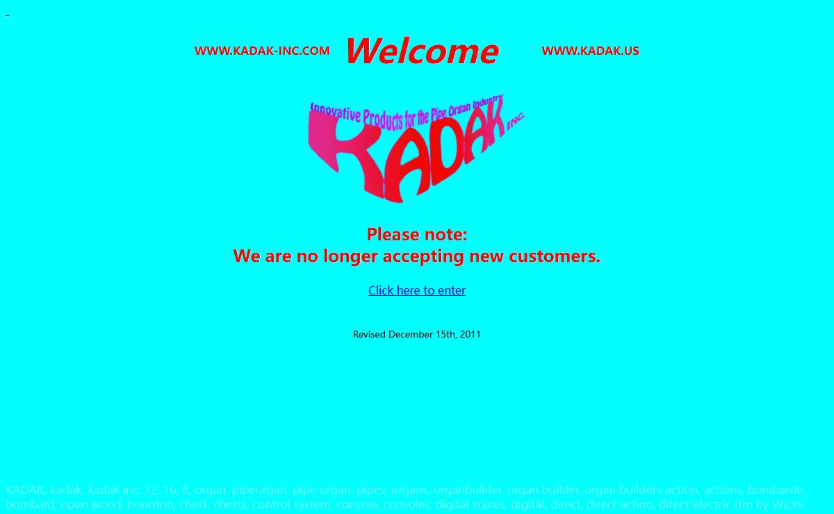 Home Page for Kadak Inc