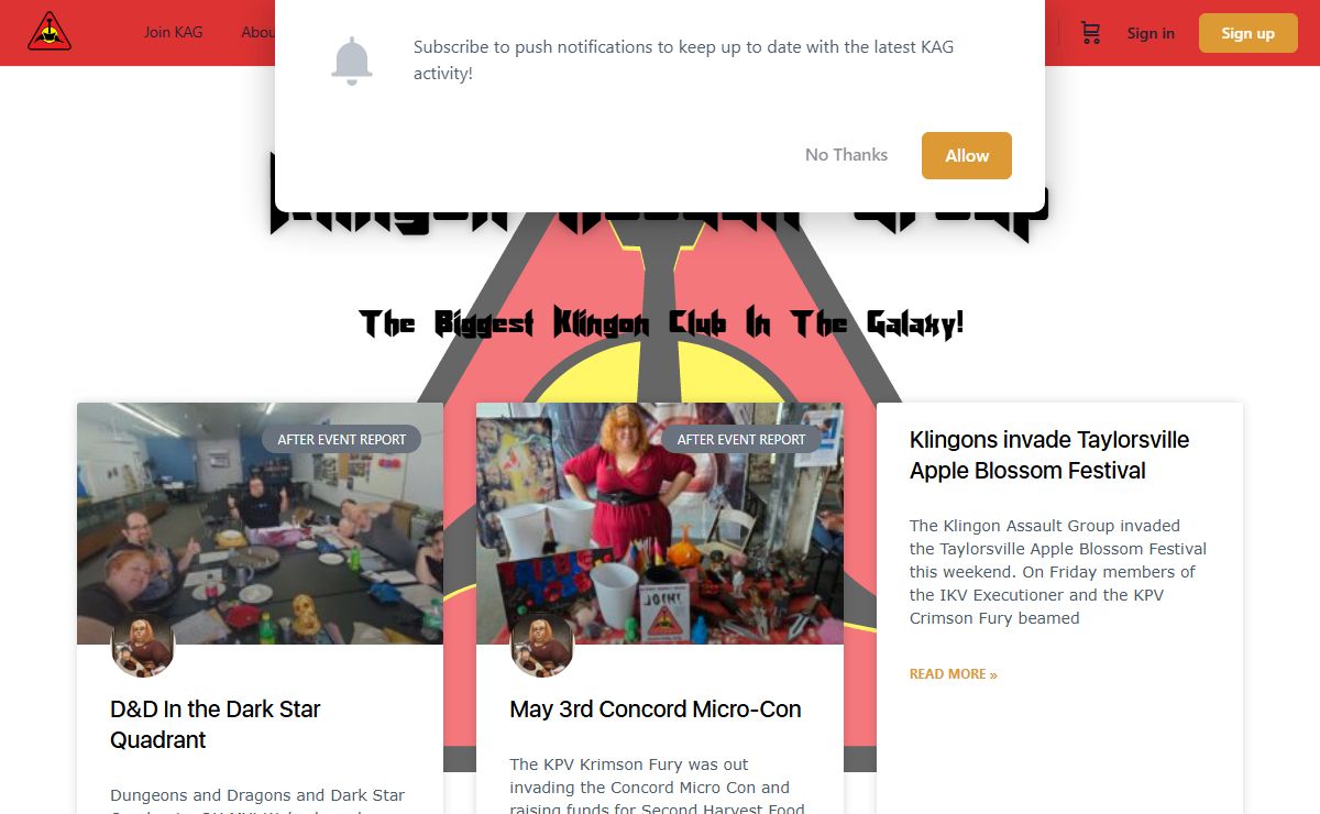 Klingon Assault Group – The faint of heart need not approach.