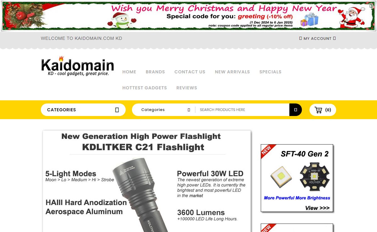 Kaidomain.com KD - Consumer Electronics, LED Flashlights