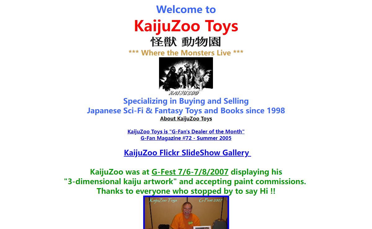 KaijuZoo Index Page