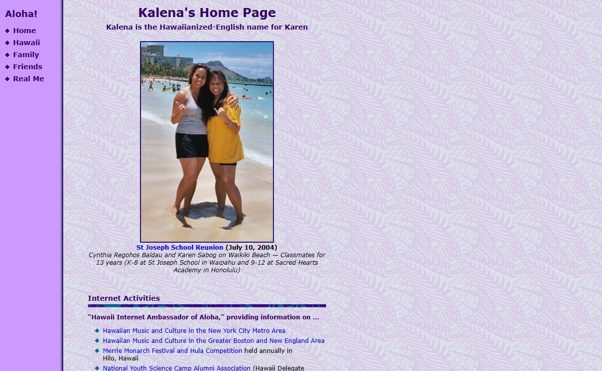 Karen R Sabog -- Kalena's Home Page | Kalena.com