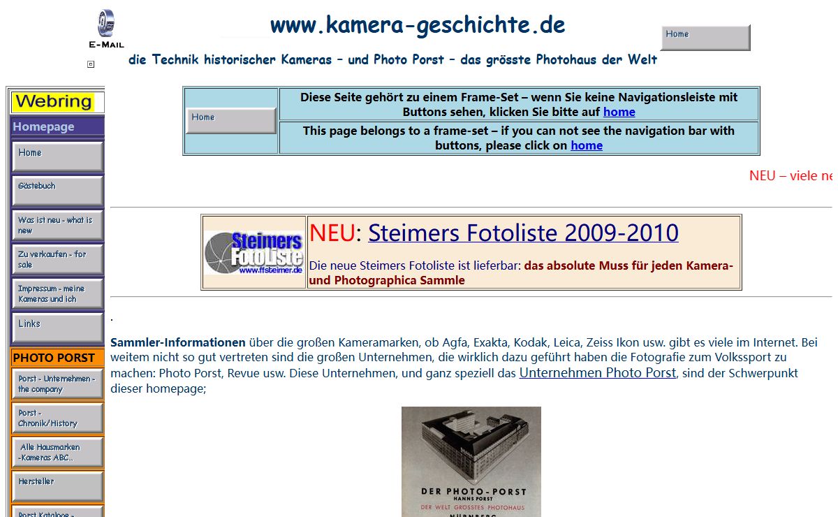 Kamera Geschichte