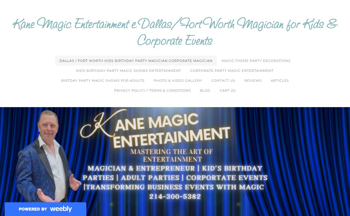 Kane Magic Entertainment | Dallas/Fort Worth Magician for Kids & Corporate Events - Dallas / Fort Worth Texas magician specializing in birthday parties family events kids show entertainment corporate party