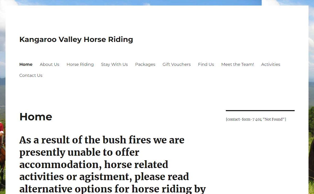 Home - Kangaroo Valley Horse Riding