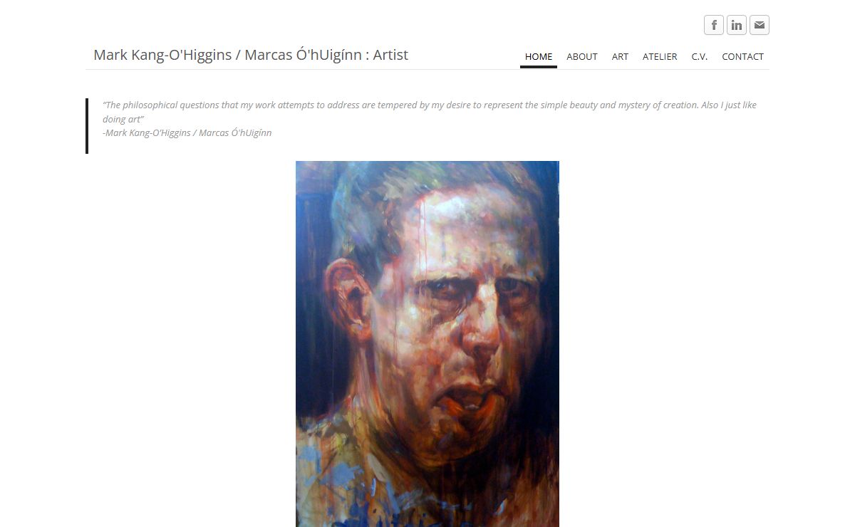 Mark Kang-O'Higgins / Marcas Ó'hUigínn : Artist - Home