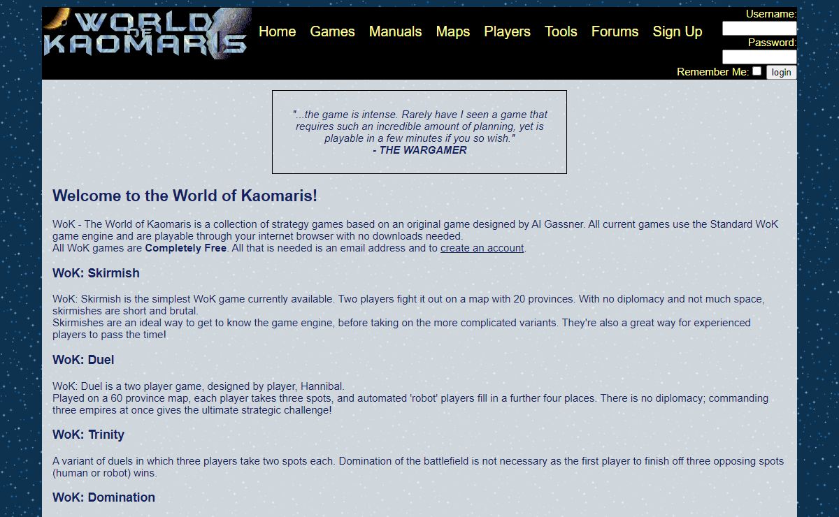 Welcome to the Worlds of Kaomaris