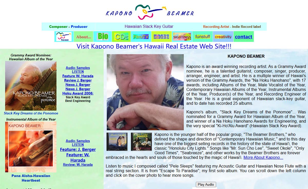 Kapono Beamer Website