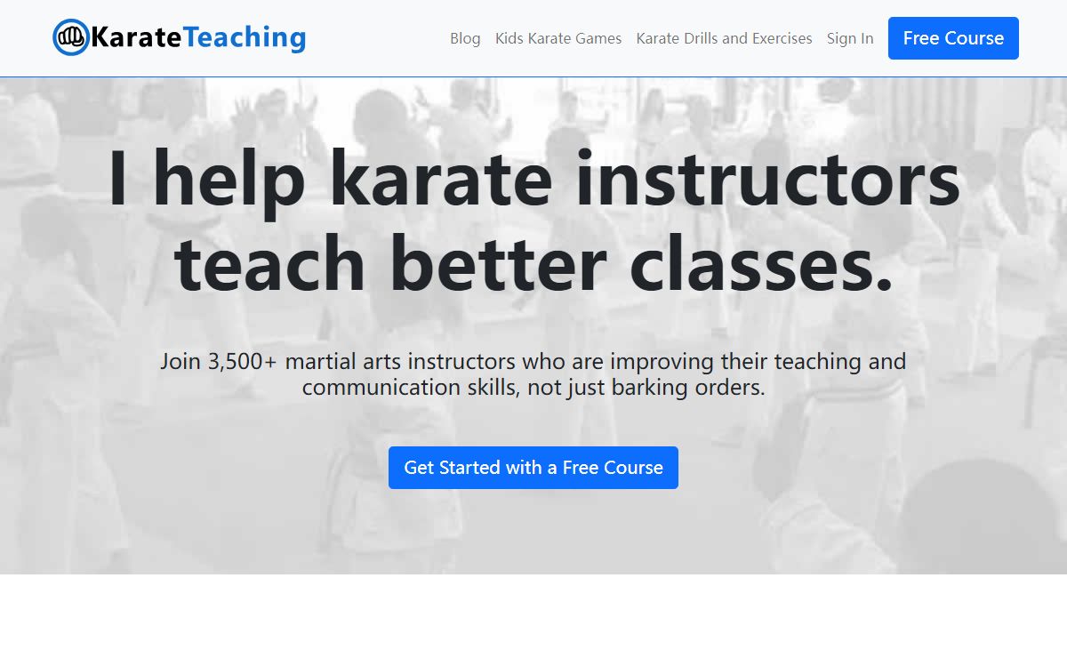 KarateTeaching - Become a better instructor