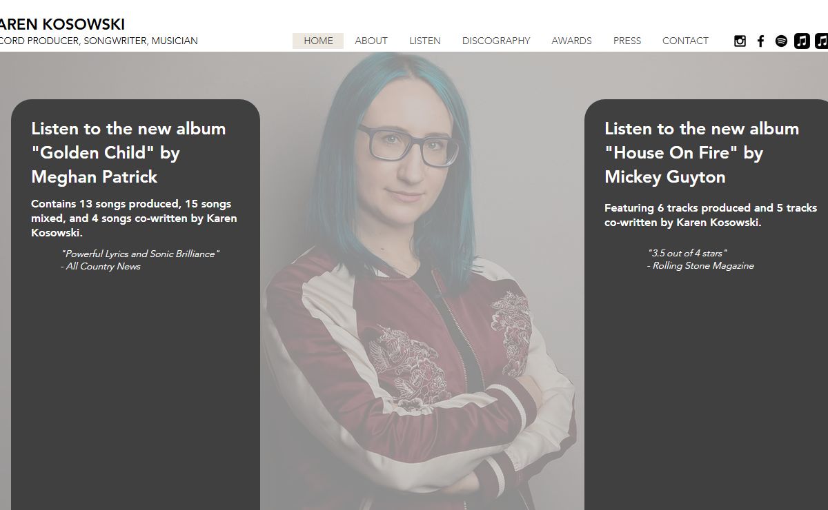 Karen Kosowski | record producer, songwriter